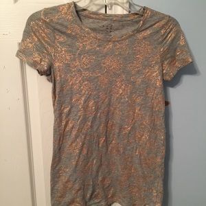 Gray & Rose Gold Tee